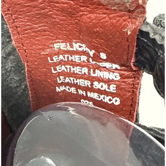 Freebird Felicity Strappy Studded Buckle Bootie Womens 8 Black Leather Red Sole - Picture 8 of 16